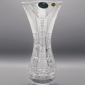 Geschliffene Kristallvase ÚSVIT 26 cm