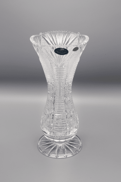 Geschliffene Kristallvase ÚSVIT 26 cm – Bild 2
