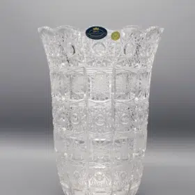 Geschliffene Kristallvase ÚSVIT 25 cm