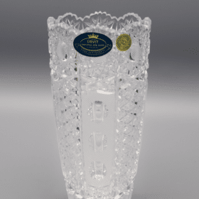 Geschliffene Kristallvase ÚSVIT 14,5 cm