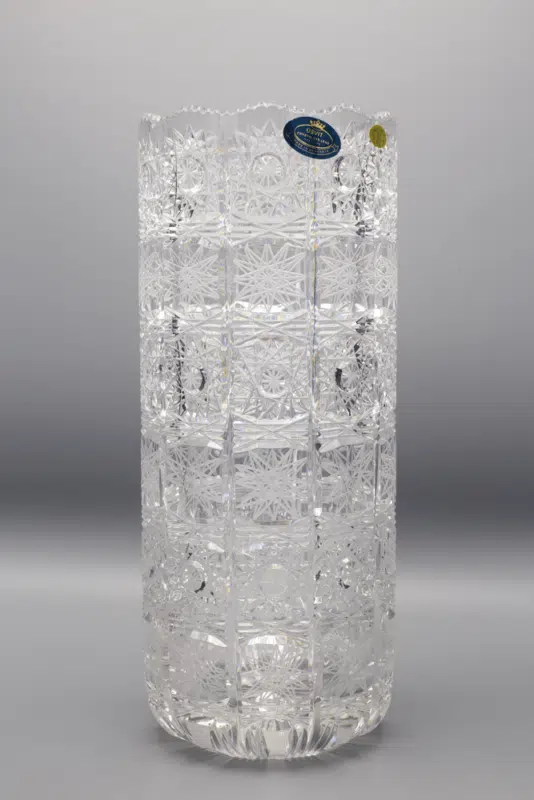 Geschliffene Kristallvase ÚSVIT 30 cm