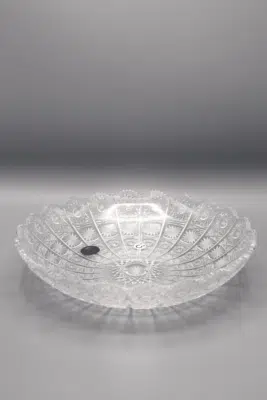 Geschliffene Kristallschale ÚSVIT 27 cm