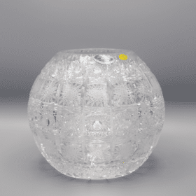 Kristallgeschliffene Kugelvase ÚSVIT 18 cm