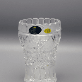 Geschliffene Kristallvase ÚSVIT 14 cm