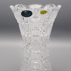 Geschliffene Kristallvase ÚSVIT 18 cm
