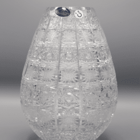 Geschliffene Kristallvase ÚSVIT 26 cm