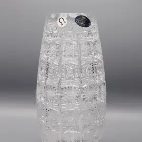Geschliffene Kristallvase ÚSVIT 23,5 cm