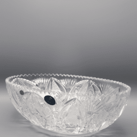 Geschliffene Kristallschale ÚSVIT 31 cm