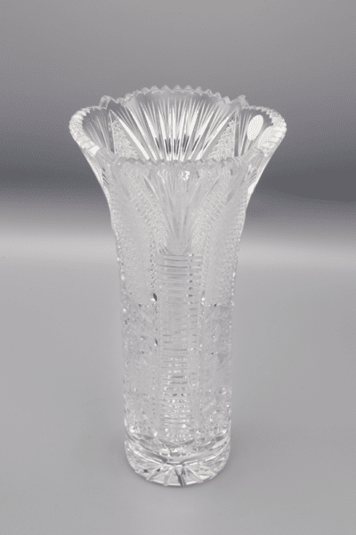 Geschliffene Kristallvase ÚSVIT 23,5 cm – Bild 2