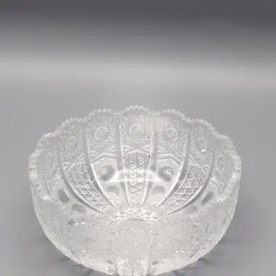 Krištáľová brúsená misa ÚSVIT 15 cm