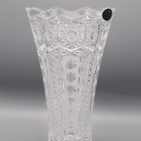 Geschliffene Kristallvase ÚSVIT 23 cm