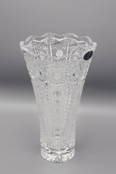 Geschliffene Kristallvase ÚSVIT 23 cm – Bild 2