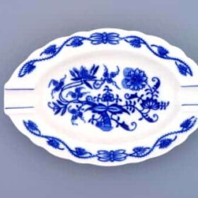 Cibulák – Popolník oválny 16 cm – originál cibuľový porcelán 1. akosť