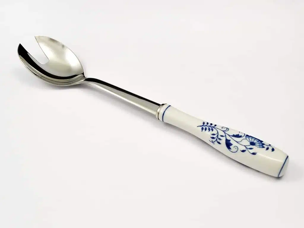 Cibulák – Vidlička na šalát porcelán + nerez
