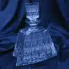 Krištáľová brúsená whisky fľaša 700 ml