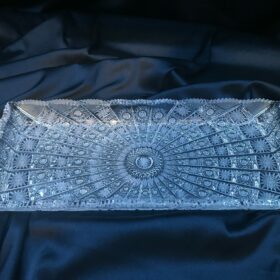 Exklusiver Teller mit Kristallschliff, 45 cm