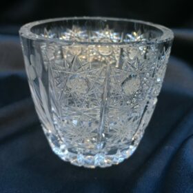 Kristallgeschliffene Zuckerdose 10 cm