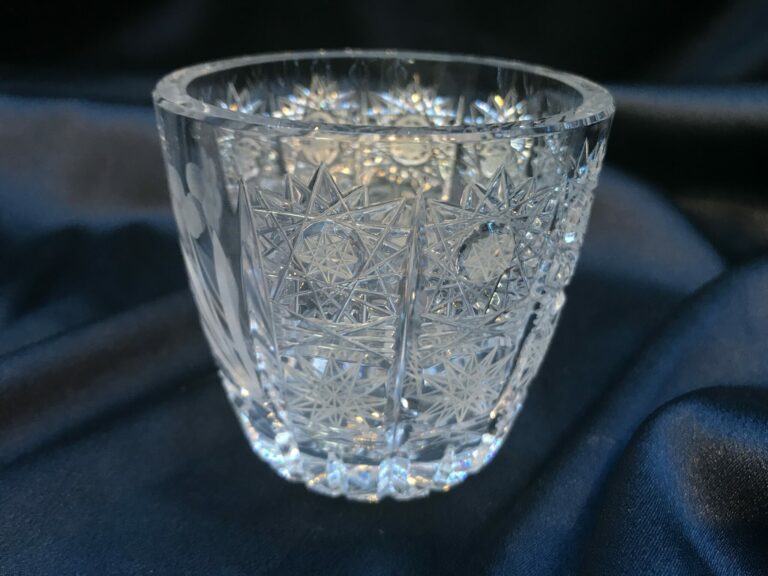 Kristallgeschliffene Zuckerdose 10 cm