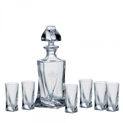 Set Quad Likör 1 + 6 Gläser (hohe Gläser)