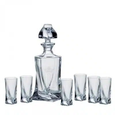 Set Quad Likör 1 + 6 Gläser (hohe Gläser)