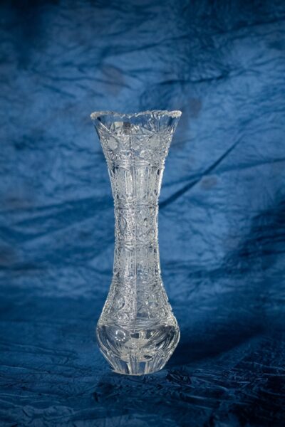 Geschliffene Kristallvase 15 cm – Bild 10
