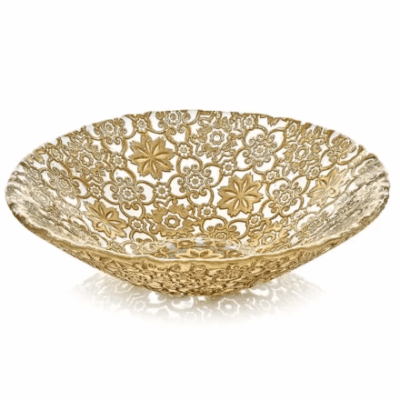 Schale Arab mit Blattgold 33 cm