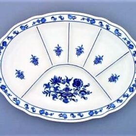 Zwiebel - Geteilter Teller 35 cm - Original Zwiebelporzellan I. Qualität