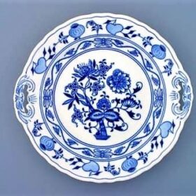 Zwiebel - Tortenplatte 28 cm - Original Zwiebelporzellan 1. Wahl