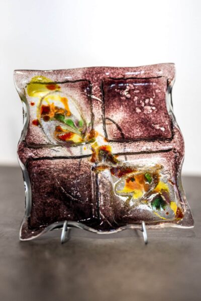 Kunstglas Veronika Rusňáková 20x20 cm