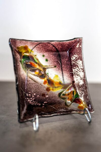 Kunstglas Veronika Rusňáková 18x18 cm
