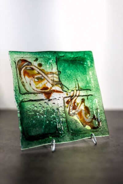Kunstglas Veronika Rusňáková 20x20 cm