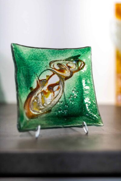 Kunstglas Veronika Rusňáková 18x18 cm