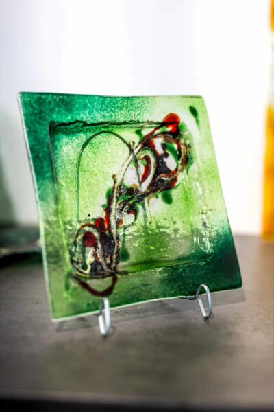 Kunstglas Veronika Rusňáková 20x20 cm