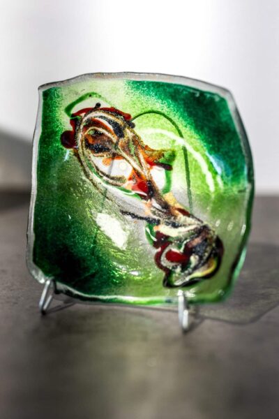 Kunstglas Veronika Rusňáková 17x17 cm