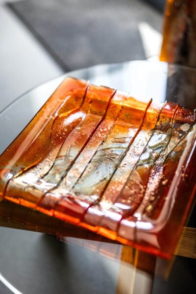 Kunstglas Veronika Rusňáková 31x31 cm – Bild 2