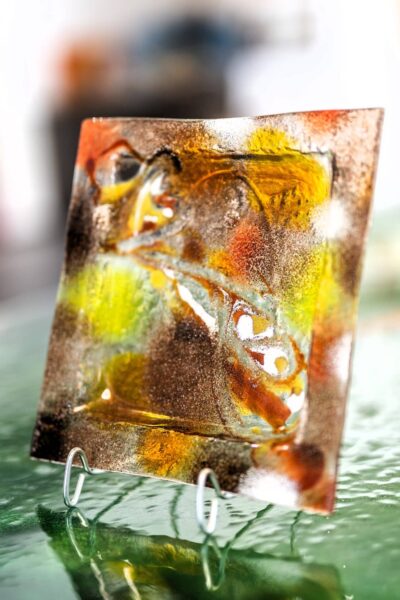 Kunstglas Veronika Rusňáková 20x20 cm
