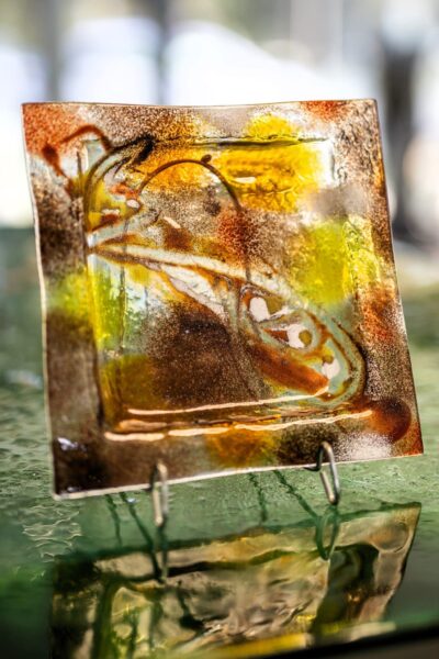 Kunstglas Veronika Rusňáková 20x20 cm – Bild 2