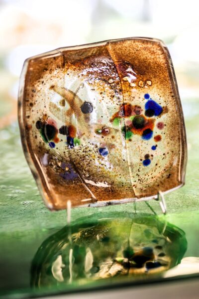Kunstglas Veronika Rusňáková 17x17 cm – Bild 2