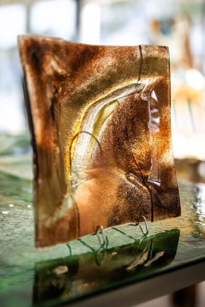 Kunstglas Veronika Rusňáková 30x30 cm – Bild 2