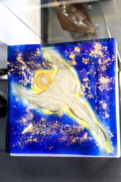 Kunstglas Veronika Rusňáková 35x35 cm