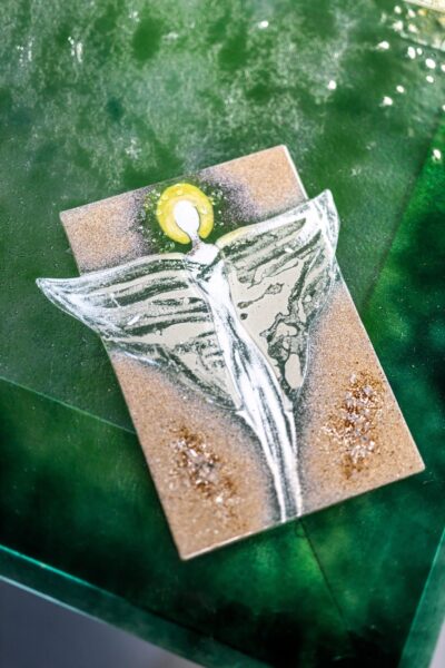 Kunstglas Veronika Rusňáková 29x32 cm – Bild 2