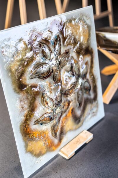 Kunstglas Veronika Rusňáková 74x74 cm