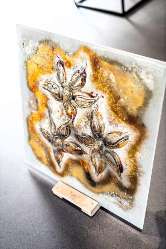 Kunstglas Veronika Rusňáková 74x74 cm – Bild 2