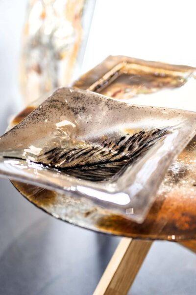 Kunstglas Veronika Rusňáková 31x31 cm – Bild 2