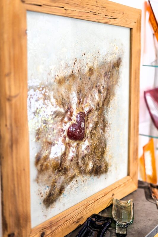 Kunstglas Veronika Rusňáková 90x90 cm – Bild 2