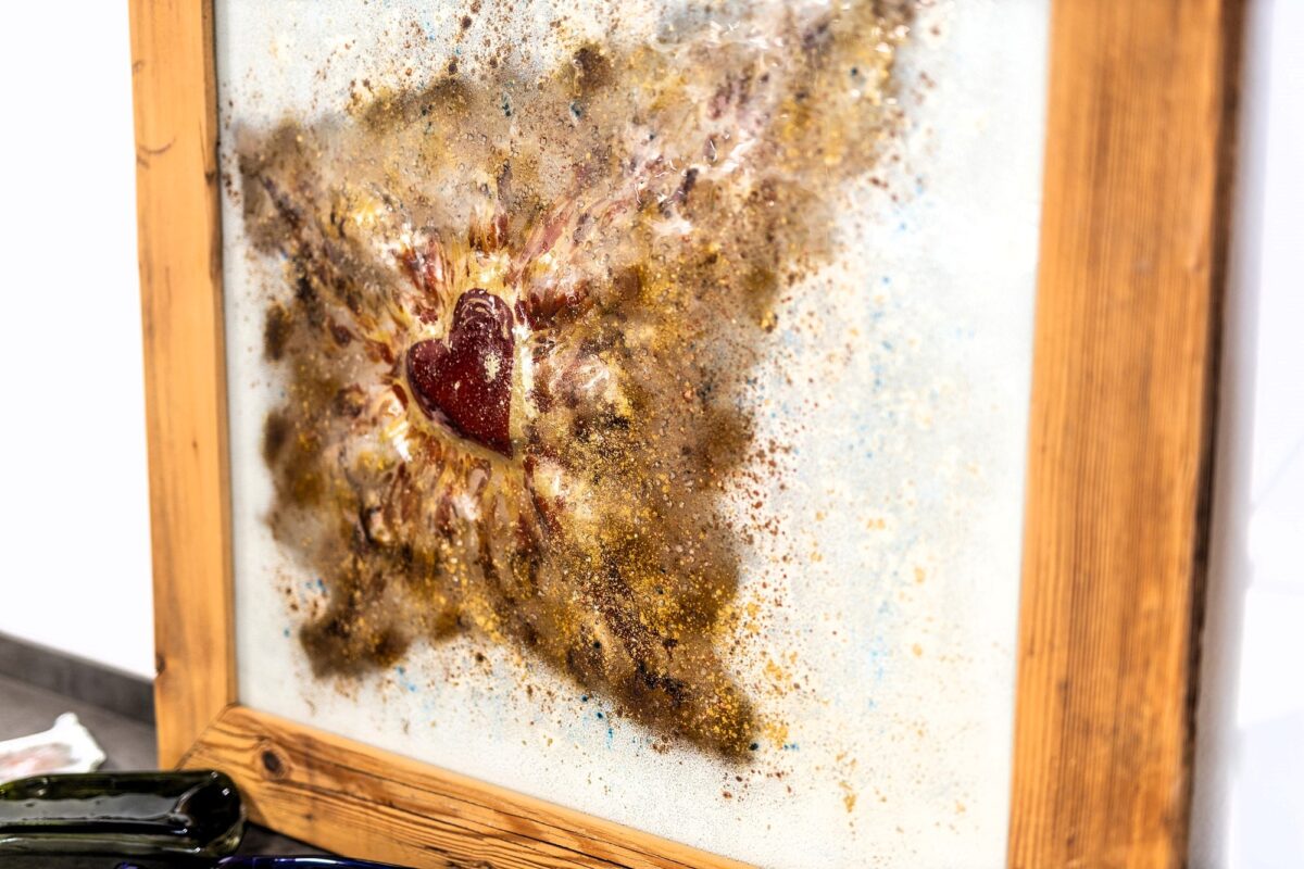 Kunstglas Veronika Rusňáková 90x90 cm – Bild 3