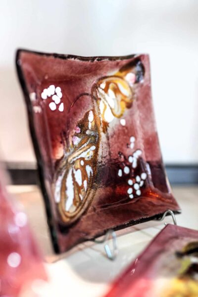 Kunstglas Veronika Rusňáková 18x18 cm