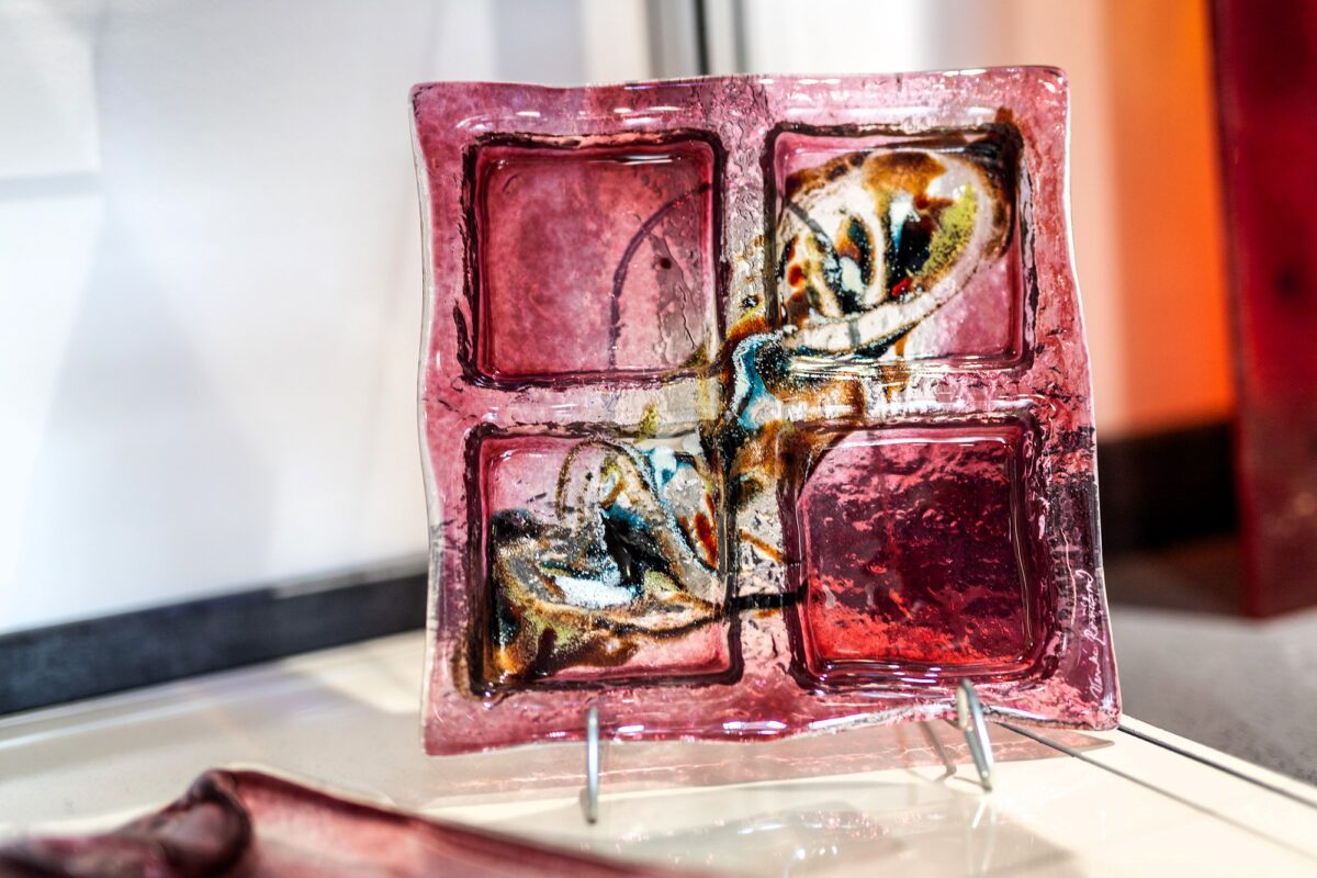 Kunstglas Veronika Rusňáková 20x20 cm