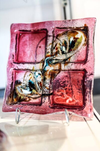 Kunstglas Veronika Rusňáková 20x20 cm – Bild 2