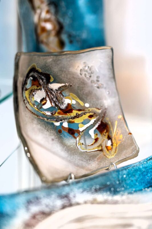 Kunstglas Veronika Rusňáková 18x18 cm